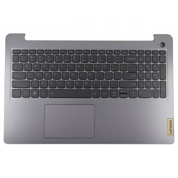 Tastatura Lenovo 5CB1H77922 Gri cu Palmrest Gri si TouchPad iluminata backlit