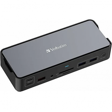 Verbatim Docking Station Verbatim Pro, Black, Negru