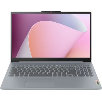 Laptop Lenovo 15.6'' IdeaPad Slim 3 15ABR8, FHD IPS, Procesor AMD Ryzen™ 7 7730U (16M Cache, up to 4.5 GHz), 16GB DDR4, 1TB SSD, Radeon, No OS, Arctic Grey