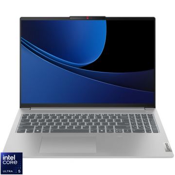 Laptop Lenovo 16'' IdeaPad Slim 5 16IMH9, WUXGA IPS, Procesor Intel® Core™ Ultra 5 125H (18M Cache, up to 4.50 GHz), 32GB LPDDR5X, 1TB SSD, Intel Arc, No OS, Cloud Grey