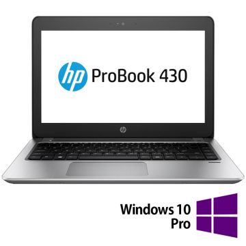 Laptop Refurbished HP ProBook 430 G4, Intel Core i5-7200U 2.50GHz, 8GB DDR4, 128GB SSD, 13.3 Inch, Webcam + Windows 10 Pro