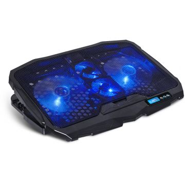 Stand/Cooler notebook Spirit of Gamer AIRBLADE 600, pana la 17 inch, 4 ventilatoare, 4 pozitii, iluminare LED Blue, LCD controller Stand/Cooler notebook Spirit of Gamer AIRBLADE 600, pana la 17 inch, 4 ventilatoare, 4 pozitii, iluminare LED Blue, LCD controller