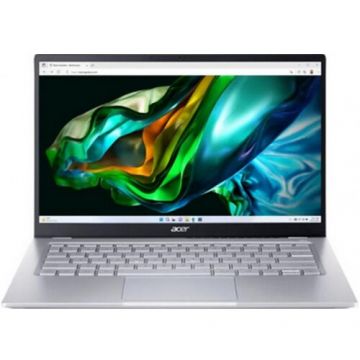 Acer Laptop Acer Swift Go 14 SFG14-41, AMD Ryzen 7 7730U, 14 inch FHD, 16GB RAM, 1TB SSD, Free DOS, Argintiu