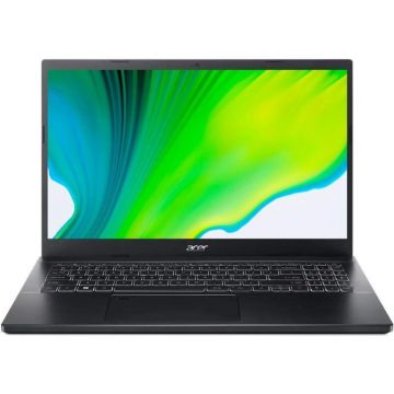 Acer Laptop Gaming Acer Aspire 7 A715-76G, Intel Core i5-12450H, 15.6 inch FHD, 16GB RAM, 1TB SSD, nVidia RTX 3050 4GB, Free DOS, Negru