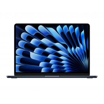 Apple Laptop Apple MacBook Air 2024, Apple M3, 13.6 inch, 8GB RAM, 256GB SSD, macOS, Negru