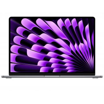 Apple Laptop Apple MacBook Air 15 2024, Apple M3, 15.3 inch, 8GB RAM, 256GB SSD, MacOS, Gri