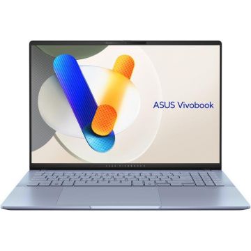 Asus Laptop Asus Vivobook S S5606MA, Intel Core Ultra 5 125H, 16 inch 3.2K, 16GB RAM, 1TB SSD, Windows 11 Home, Albastru