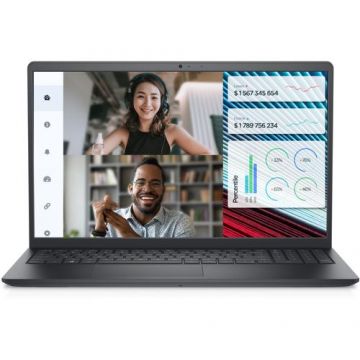 Laptop Dell Vostro 3520 (Procesor Intel® Intel® Core™ i5-1235U (12M Cache, up to 4.40 GHz) 15.6inch FHD 120Hz, 8GB, 512GB SSD, Intel Iris Xe Graphics, FGP, Win 11 Pro, Negru)