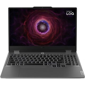 Laptop Gaming Lenovo LOQ 15ARP9 (Procesor AMD Ryzen™ 5 7235HS (8M Cache, up to 4.20 GHz), 15.6inch Full HD IPS 144Hz, 16GB, 1TB SSD, NVIDIA GeForce RTX 3050 @6GB, No OS, Gri)