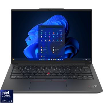 Laptop Lenovo 14'' ThinkPad E14 Gen 6, WUXGA IPS, Procesor Intel® Core™ Ultra 5 125U (12M Cache, up to 4.30 GHz), 32GB DDR5, 1TB SSD, Intel Graphics, Win 11 Pro, Black