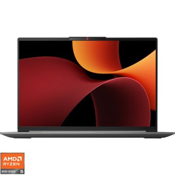 Laptop Lenovo 16'' IdeaPad Slim 5 16AHP9, WUXGA IPS, Procesor AMD Ryzen™ 5 8645HS (16M Cache, up to 5.0 GHz), 16GB LPDDR5X, 512GB SSD, AMD Radeon 760M, No OS, Cloud Grey