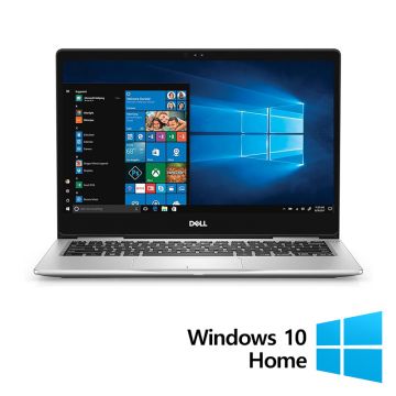 Laptop Refurbished Dell Inspiron 7370, Intel Core i5-8250U 1.60 - 3.40GHz, 8GB DDR4, 256GB SSD, 13.3 Inch Full HD, Webcam + Windows 10 Home