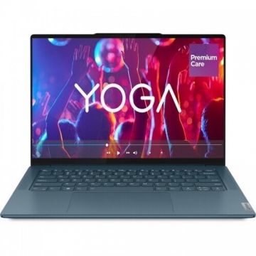 Lenovo Laptop Lenovo Yoga Pro 7 14IMH9, Intel Core Ultra 7 155H, 14.5 inch 2.8K, 32GB RAM, 1TB SSD, nVidia RTX 4050 6GB, Free DOS, Albastru