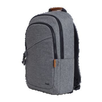 Rucsac laptop Trust Avana 16inch, material POM, RPET Polyester, RPET twill polyester, volum 20 L, Gri