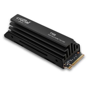 SSD Crucial T705, 4TB, PCI Express 5.0 NVMe, M.2 2280, Heatsink