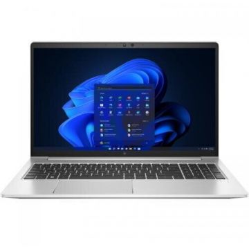 HP Laptop HP EliteBook 650 G9, 15.6 inch FHD, Intel Core i7-1255U, 8GB RAM, 512GB SSD, Free DOS, Argintiu