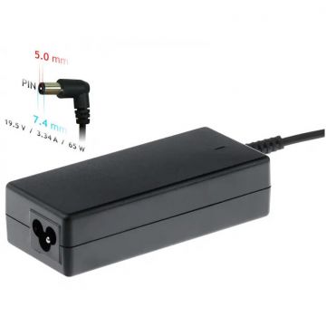 Incarcator laptop AK-ND-05 19.5V/3.34A 65W 7.4x5.0 mm + pin DELL