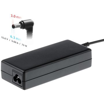 Incarcator laptop AK-ND-14 15V/5.0A 75W 6.3x3.0 mm TOSHIBA