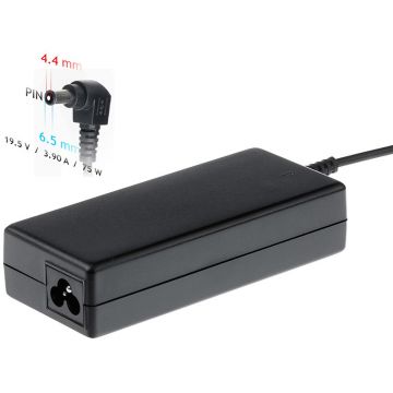 Incarcator laptop AK-ND-19 19.5V/3.9A 75W 6.5x4.4 mm + pin SONY Incarcator laptop AK-ND-19 19.5V/3.9A 75W 6.5x4.4 mm + pin SONY