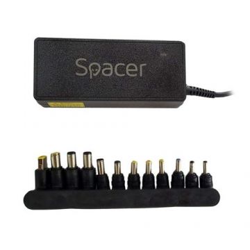 Incarcator laptop universal Spacer, 90W comutare automata tensiune – compatibil cu majoritatea NB