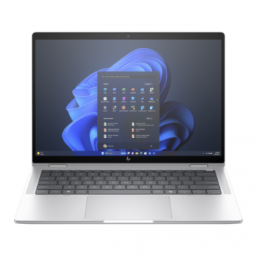 Laptop 2in1  HP Elite x360 1040 G11 (Procesor Intel® Core™ Ultra 7 155H (24M Cache, up to 4.80 GHz) 14inch WUXGA Touch, 16GB, 512GB SSD, Intel Arc Graphics, Win 11 Pro, Argintiu) + Wolf Pro Security Edition