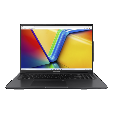 Laptop ASUS Vivobook 16 M1605YA (Procesor AMD Ryzen™ 5 7430U (16M cache, up to 4.3 GHz), 16inch WUXGA, 16GB, 512GB SSD, AMD Radeon Graphics, Negru)