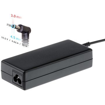 Incarcator laptop AK-ND-53 19.5V/4.62A 90W 4.5x3.0 mm + pin DELL