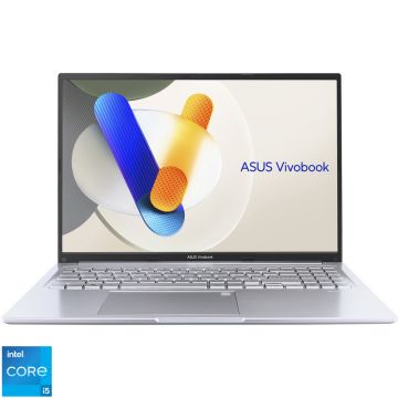 Laptop ASUS 16'' Vivobook 16 X1605VA, WUXGA, Procesor Intel® Core™ i5-1335U (12M Cache, up to 4.60 GHz), 16GB DDR4, 512GB SSD, Intel Iris Xe, No OS, Cool Silver