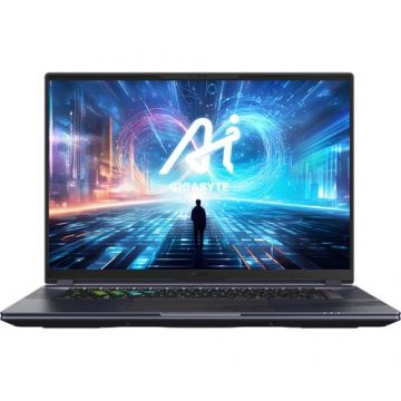 Laptop Gaming GIGABYTE AORUS 16X 9KG (Procesor Intel® Core™ i7-13650HX (24M Cache, up to 4.90 GHz), 16inch WQXGA  165Hz, 16GB, 1TB SSD, NVIDIA GeForce RTX 4060 @8GB, DLSS 3.0, Win 11 Home, Negru/Gri)