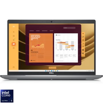 Laptop DELL 15.6'' Latitude 5550, FHD, Procesor Intel® Core™ Ultra 5 135U (12M Cache, up to 4.40 GHz), 16GB DDR5, 1TB SSD, Intel Graphics, Linux, 3Yr ProSupport