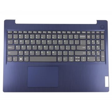 Tastatura Lenovo IdeaPad 3-15IML05 Gri cu Palmrest Albastru cu TouchPad iluminata backlit