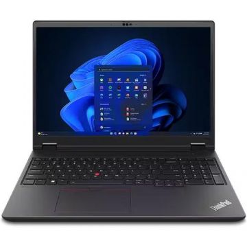 Laptop Lenovo ThinkPad P16v Gen 2 (Procesor Intel Core Ultra 9 185H (24M Cache, up to 5.10 GHz) 16inch WQUXGA, 64GB DDR5, 2TB SSD, NVIDIA RTX 3000 Ada @8GB, Win 11 Pro, Negru)