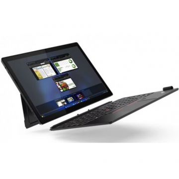 Lenovo Laptop 2 in 1 Lenovo ThinkPad X12 Detachable G2, Intel Core Ultra 7 164U, 12.3 inch WUXGA+ Touch, 32GB RAM, 1TB SSD, Windows 11 Pro, Negru
