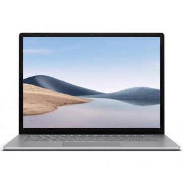 Microsoft Laptop Microsoft Surface 4 5UI-00009, AMD Ryzen 7 4980U, 15inch Touch, RAM 8GB, SSD 256GB, AMD Radeon RX Vega 8, Windows 10, Argintiu (INT Keyboard)