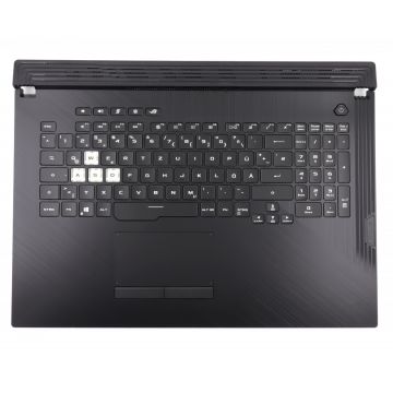 Tastatura Asus ROG Strix 17 G712L Neagra cu Palmrest Negru si TouchPad iluminata RGB backlit