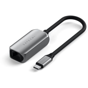 Satechi Satechi USB-C 2.5 Gigabit Ethernet Adapter - Space Grey Satechi Satechi USB-C 2.5 Gigabit Ethernet Adapter - Space Grey