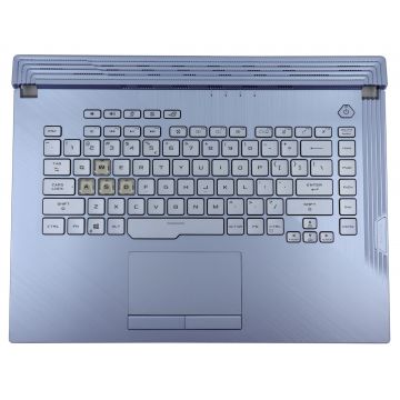 Tastatura Asus V184262GS1 Albastra cu Palmrest Albastru si TouchPad iluminata RGB backlit