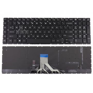 Tastatura HP PK132K02B10 iluminata RGB layout US fara rama enter mic