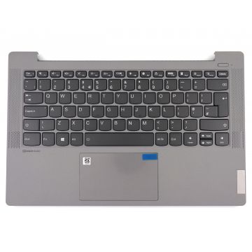 Tastatura Lenovo AP37H000210 Gri cu Palmrest Gri si TouchPad iluminata backlit