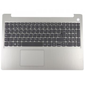 Tastatura Lenovo IdeaPad 3-15IIL05 Gri cu Palmrest Argintiu si TouchPad