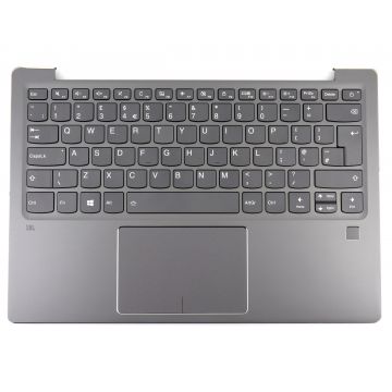 Tastatura Lenovo IdeaPad 720S-13IKB Gri cu Palmrest Gri Touchpad si Senzor Amprenta iluminata backlit