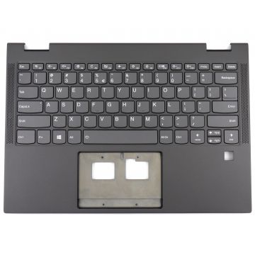 Tastatura Lenovo Yoga C630-13Q50 Type 81JL Gri cu Palmrest Gri fara TouchPad si cu Orificiu Amprenta