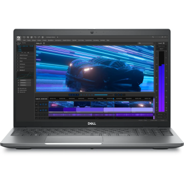 Laptop Precision 3591 FHD 15.6 inch Intel Core Ultra 7 155H 16GB 512GB SSD RTX 1000 Ada Windows 11 Pro Grey Layout DE