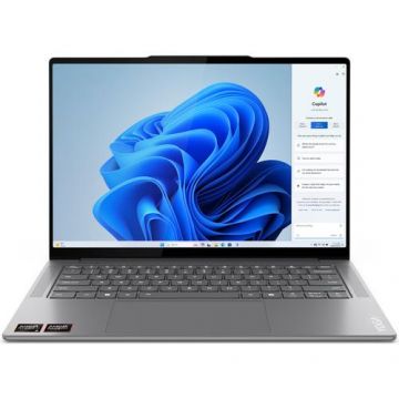 Laptop Lenovo Yoga Pro 7 14ASP9 (Procesor AMD Ryzen™ AI 9 365 (24M Cache, up to 5.0 GHz) 14.5inch 2.8K OLED 120Hz, 32GB, 1TB SSD, AMD Radeon 880M Graphics, Win 11 Pro, Gri)