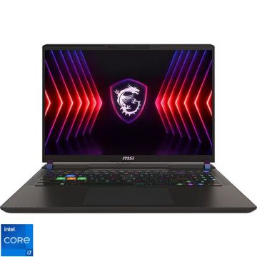 Laptop MSI Gaming 16'' Vector 16 HX A13VHG, FHD+ 144Hz, Procesor Intel® Core™ i7-13700HX (30M Cache, up to 5.00 GHz), 16GB DDR5, 1TB SSD, GeForce RTX 4080 12GB, Free DOS, Cosmos Gray