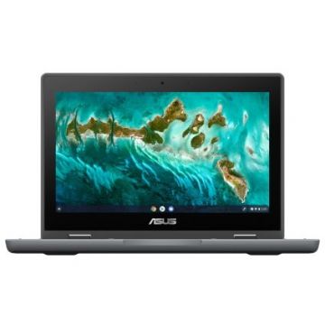 Asus Laptop Asus Flip CR1100FKA, Intel Celeron N5100, 11.6 inch HD Touch, 8GB RAM, 64GB eMMC, Chrome OS, Gri