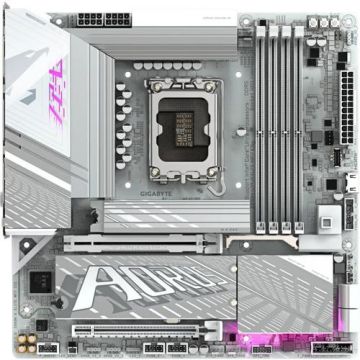 Placa de baza GIGABYTE Z890M AORUS ELITE WIFI7 ICE, DDR5, mATX, LGA 1851, Intel Z890