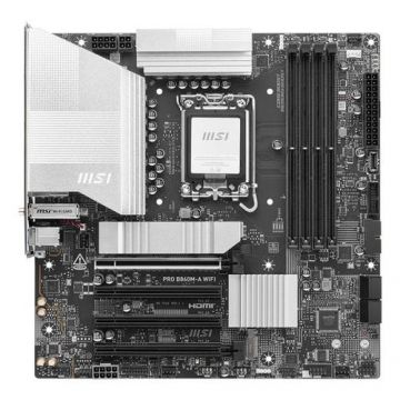 Placa de baza MSI PRO B860M-A WIFI, Intel B860, LGA 1851, DDR5, mATX
