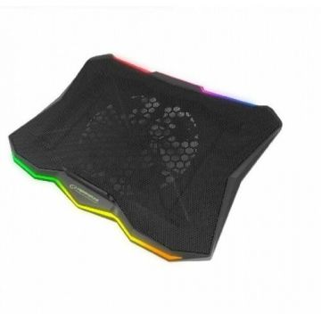 Cooler laptop gaming Esperanza Xalok EGC110 iluminare RGB, Negru