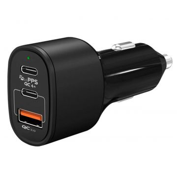 Incarcator Auto USB-C/A PD 60W Fast Charge